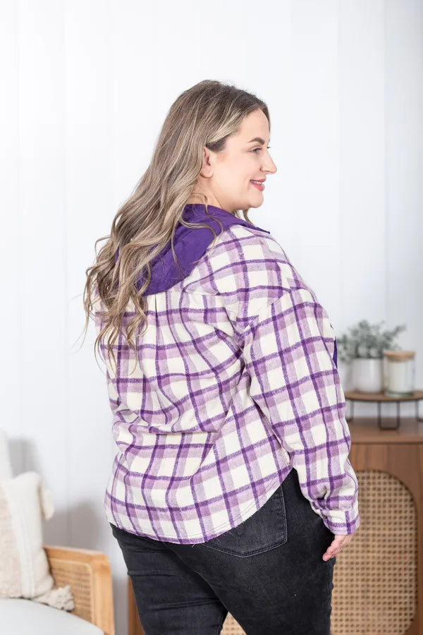 Flirty In A Hooded Flannel