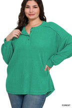 All Day Ease Henley Sweater