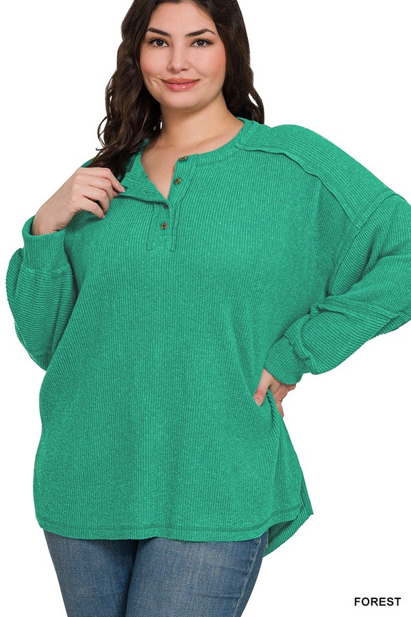 All Day Ease Henley Sweater