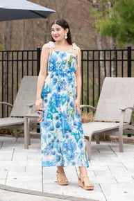 Floral Whisper Boho Maxi Dress