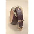 Classic Western Carved Buckle Faux Leather Belt
