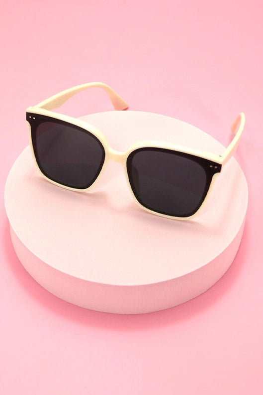 Acetate Square Cateye Sunglasses