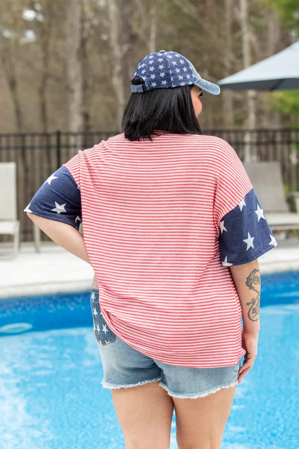 Firecracker Stripes Top