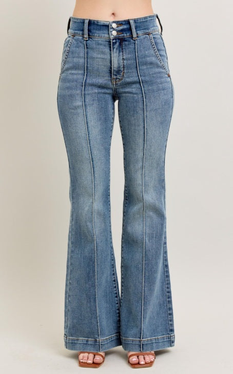 The Peggy Judy Blue Trouser Flare Jeans