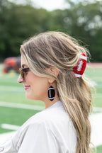 Football Claw Hair Clip