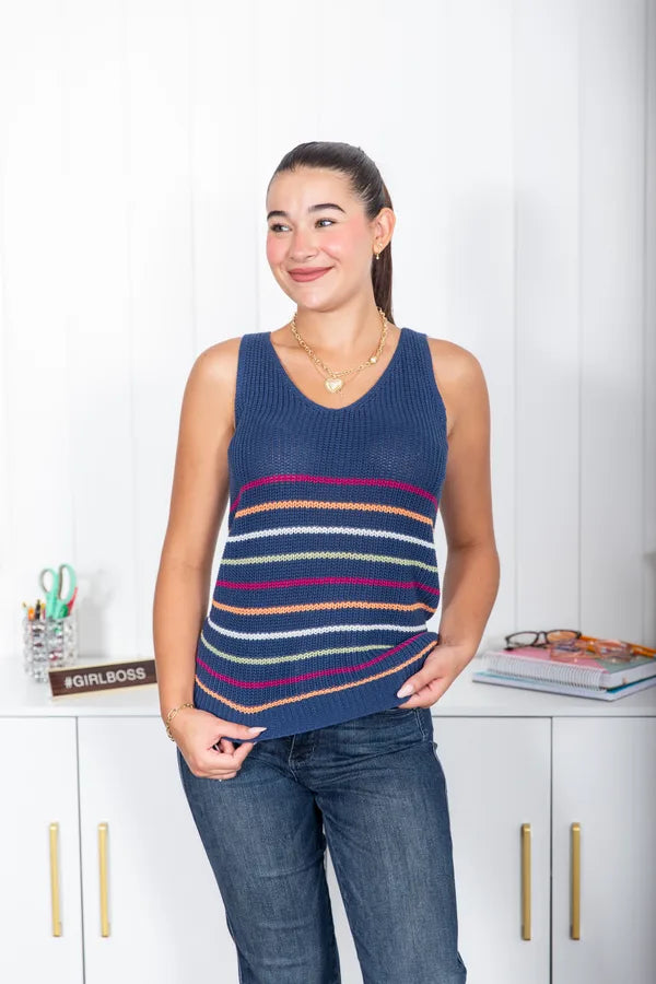 Color Current Sweater Tank