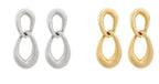 Double Oval Linked Earrings