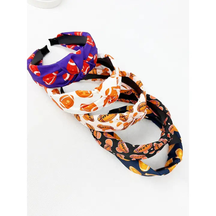 Game Day Football Theme Knot Hairband