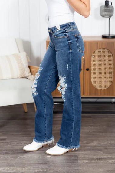 The Holly Dad Judy Blue Jeans - 0