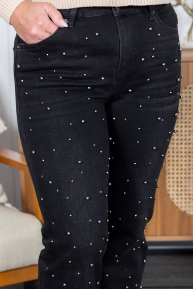 The Edith Straight Leg Mica Jeans - 0