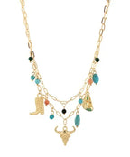 Western Multi Charm Necklace