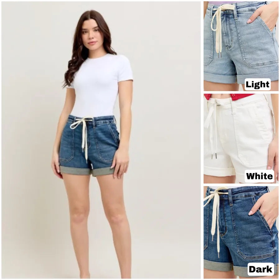 The Kerri Judy Blue Jogger Shorts