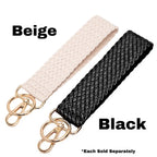 Woven Leather Keychain