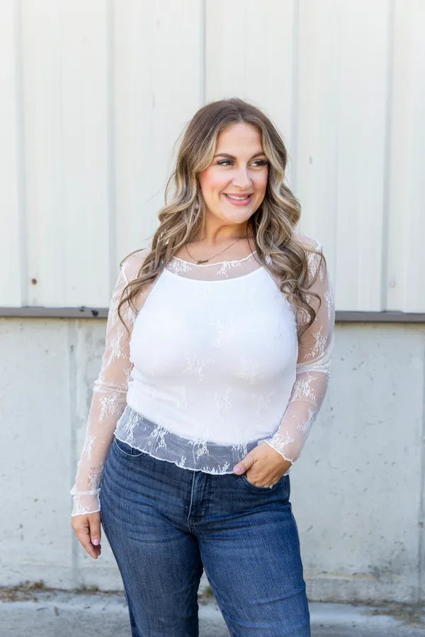 Sheer Intentions Lace Top