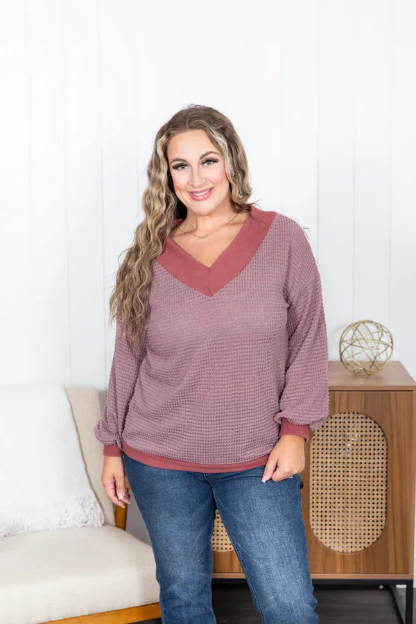 While Im Away V-Neck Top