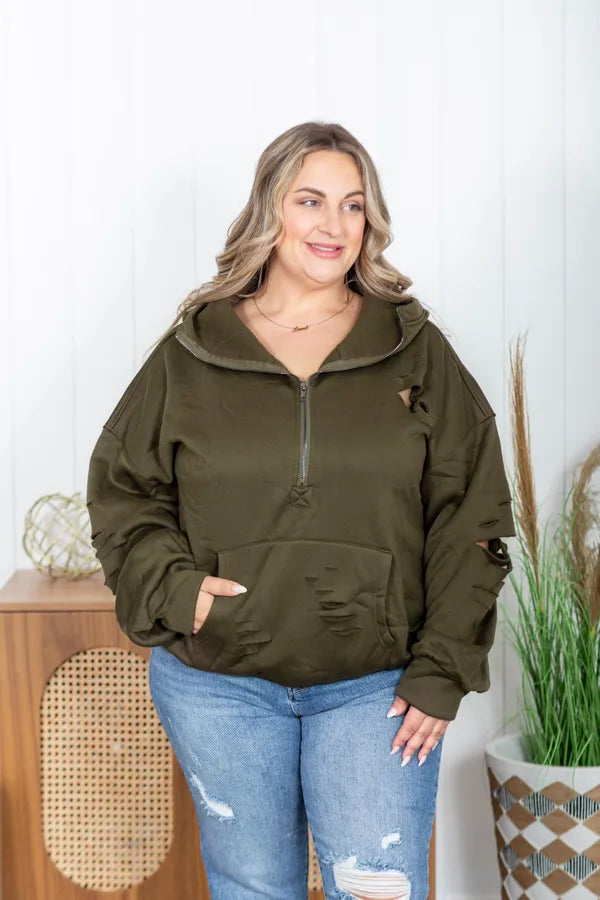 Switching Lanes Zip Up Hoodie