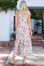 Soft Tide Floral Dress