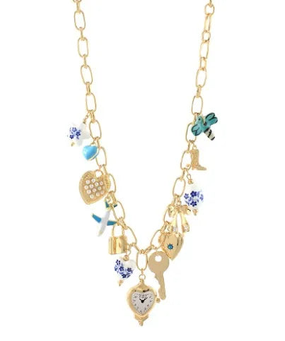 Travel Theme & Mutli Charm Necklace
