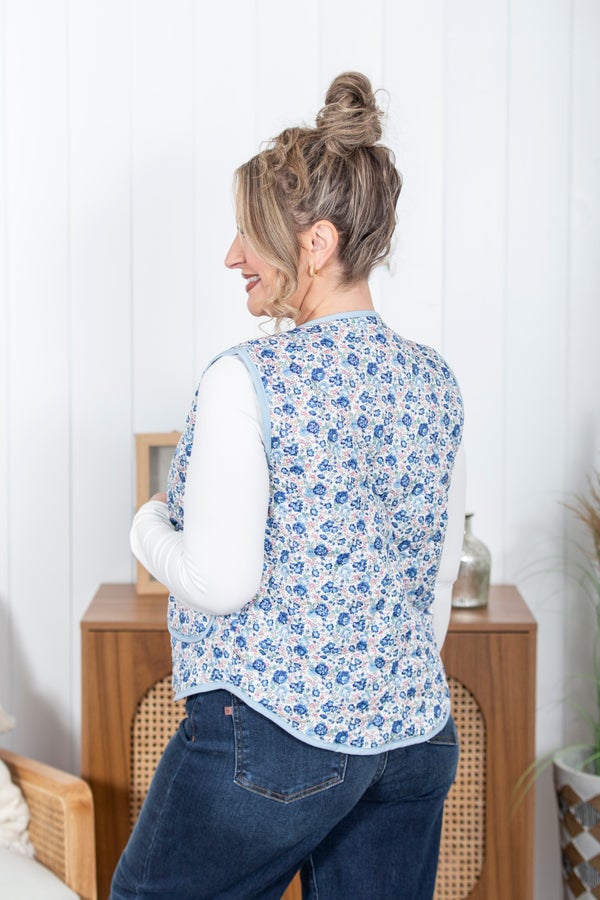 Light Layers Floral Vest