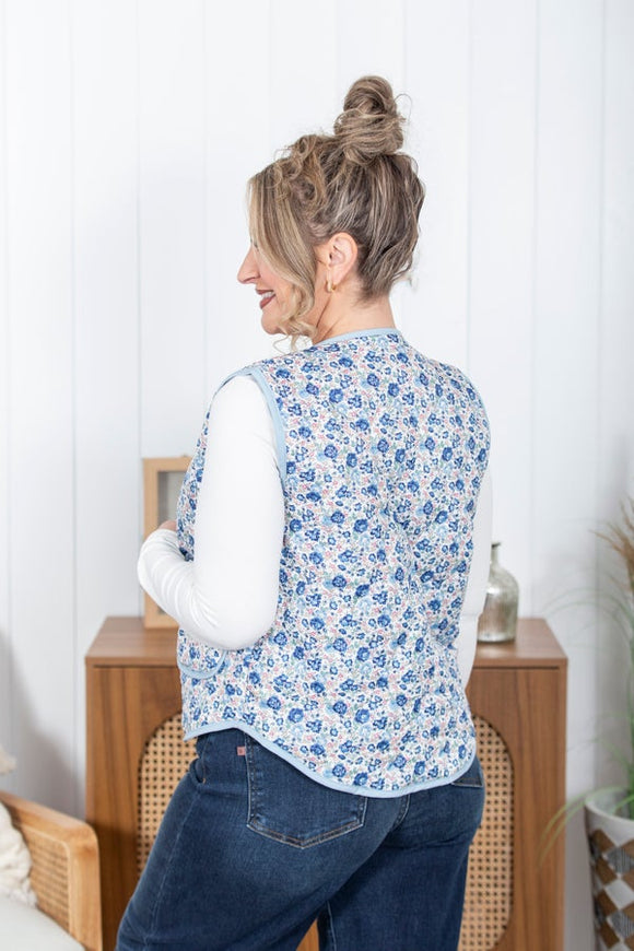 Light Layers Floral Vest