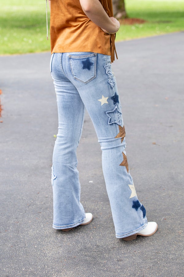 Oli And Hali Star Patchwork Jeans