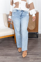 The Josie Wide Leg Mica Jean