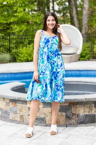 Baby Blues Midi Dress