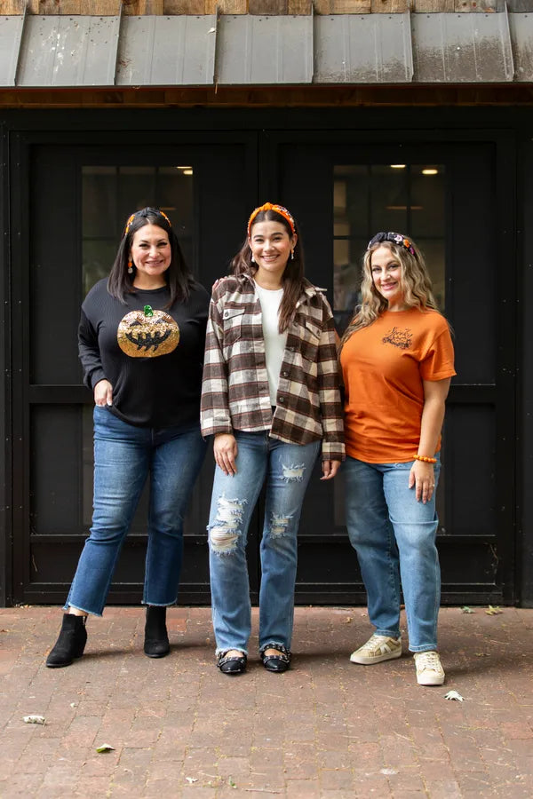 Jazzed Up Jack O Lantern Top