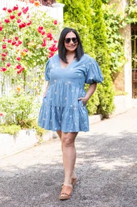 Daisy Denim Romper