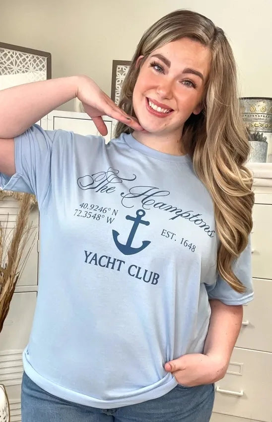 The Hamptons Yacht Club Graphic Tee