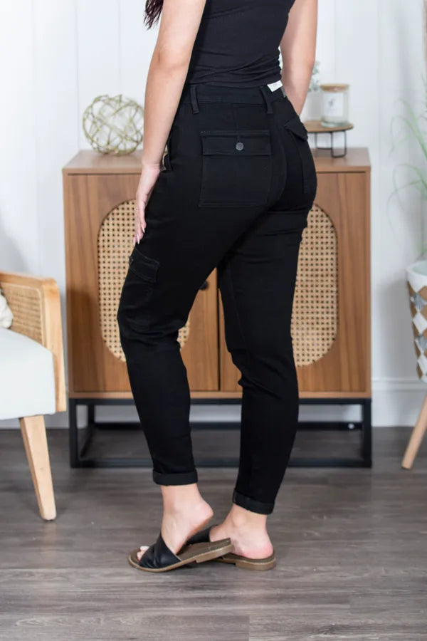 The Jenna Cuffed Judy Blue Cargo Jogger