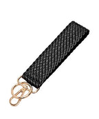 Woven Leather Keychain
