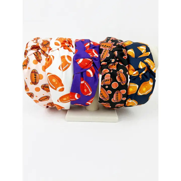 Game Day Football Theme Knot Hairband