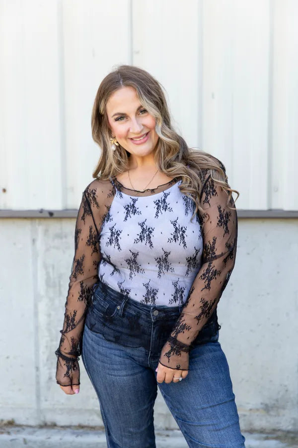 Sheer Intentions Lace Top