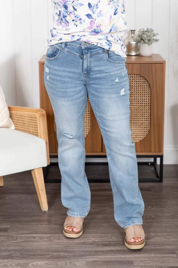 The Carmen Straight Leg Mica Jeans