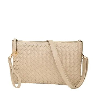 Woven Leather Crossbody