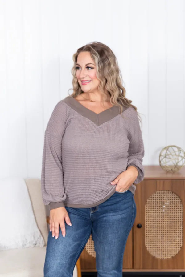 While Im Away V-Neck Top