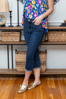 The Ariana Judy Blue Capri Jeans-1