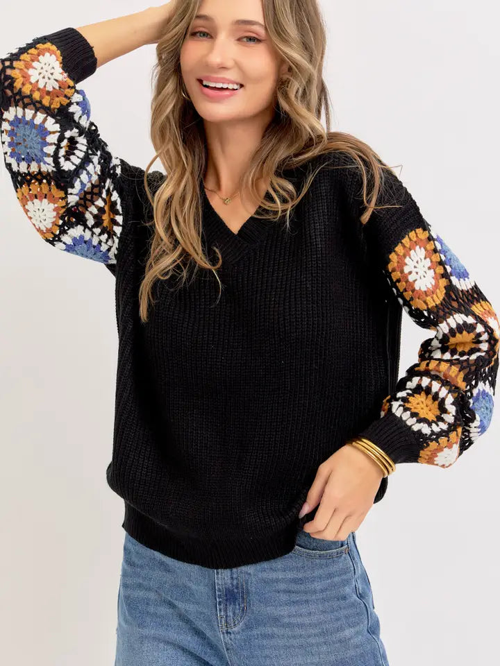 Crochet Patchwork Sweater
