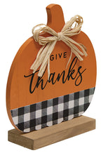 Give Thanks Buffalo Check & Orange Pumpkin