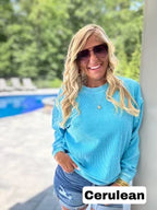 Essential Luxe Corded Sweatshirt