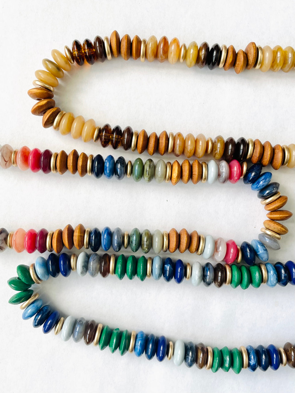 Multi Shape Mixed Bead Necklace