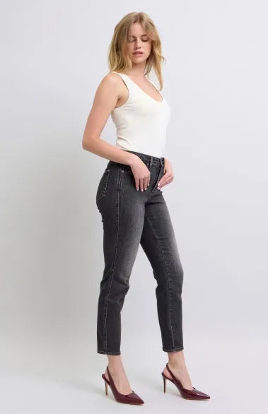 The Annabelle Mid Rise Tummy Control Judy Blue Jeans