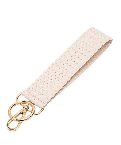 Woven Leather Keychain
