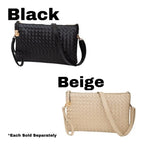 Woven Leather Crossbody