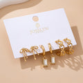 Baguette Stone Hoop, Bow Trio Earring Set