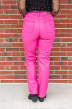 (3 Colors) Go Grease Lighting Faux Leather Judy Blue Tummy Control Pants