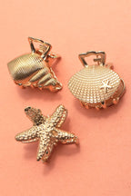Nautical Mini Hair Claw Clip 3 Pcs Set