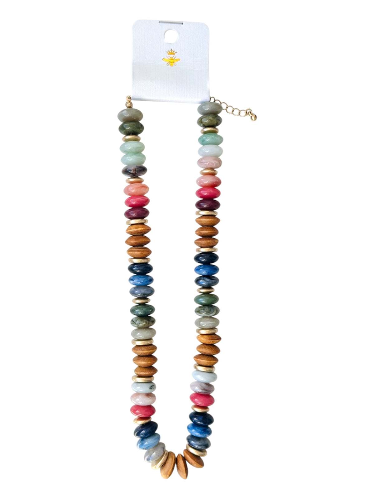 Multi Shape Mixed Bead Necklace