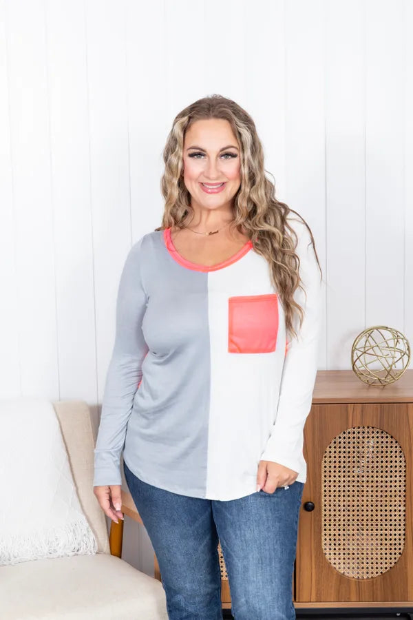 Glow Up Color Block Top